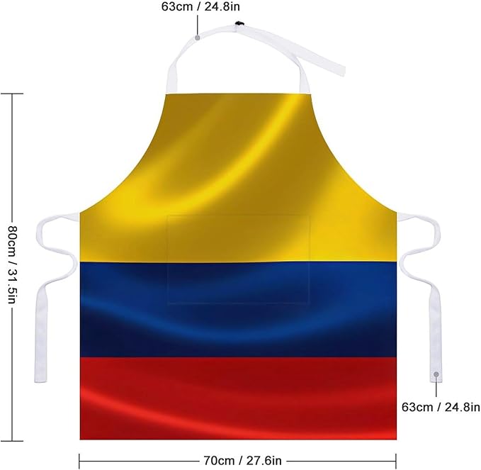 Bahamas Map Flag Apron,Waterproof Unisex Adult Aprons with Pockets Kitchen Baking Aprons