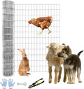 Tongmo 4 ft x 50 ft Galvanized Welded Chicken Wire Fence, 16GA Garden Chicken Wire Fence Roll, Mesh Size 2" x 4"Hardware Cloth, Ideal for Yard Protection and Poultry Netting