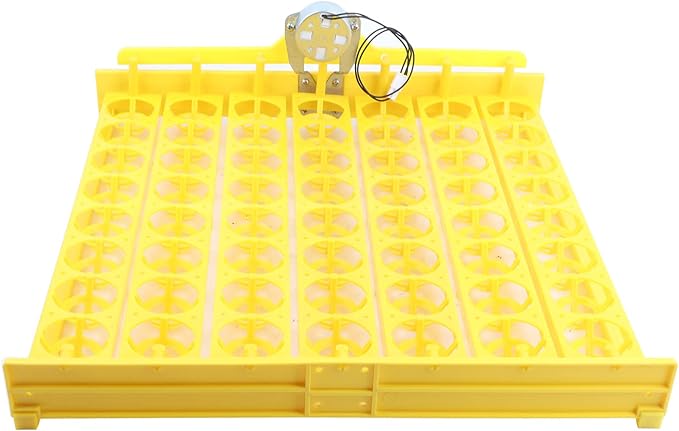 Incubator Egg Tray, Automatic Egg Turning Tray Mini Incubator Hatcher Automatic Egg Turning Tray Tool Egg Turner with Motor for Chicken Duck Quail Egg[12V]