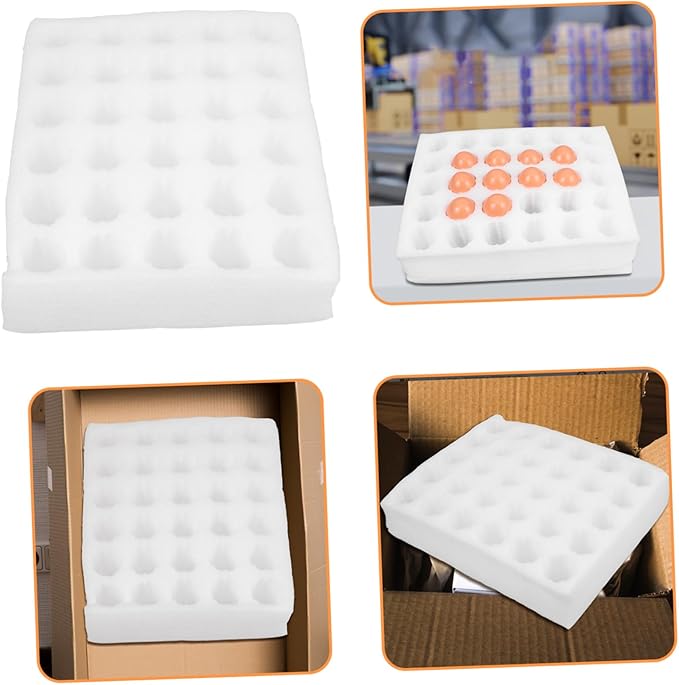 Cabilock 30-Cell Egg Carton for Shipping Sturdy Egg Crate Cushioning Design Reusable Packing Container for Kitchen Storage
