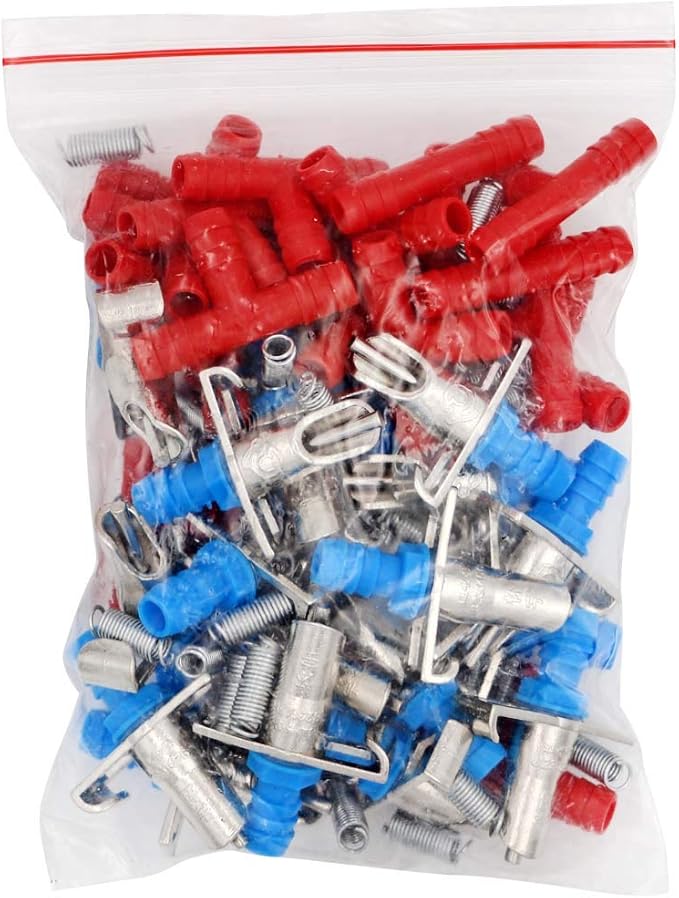 20 Pack of Automatic Rabbit Water Feeder Nipple Waterer Drinkers Automatic Rabbit Watering System Kit for Cages