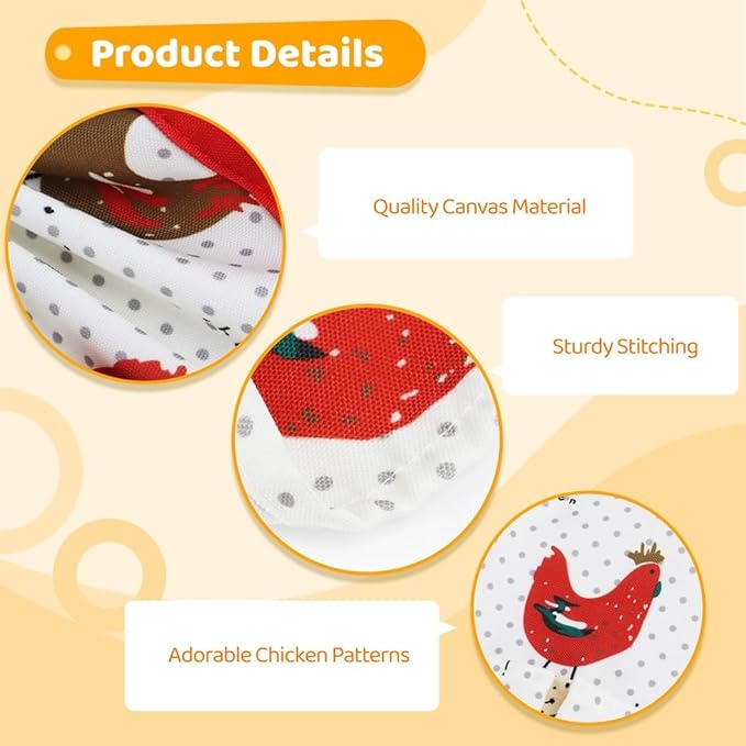 Egg Gathering Holding Apron, Canvas 12 Pockets, Apron Egg Collecting for Duck Chicken Goose Eggs, Egg Carrier Apron Canvas