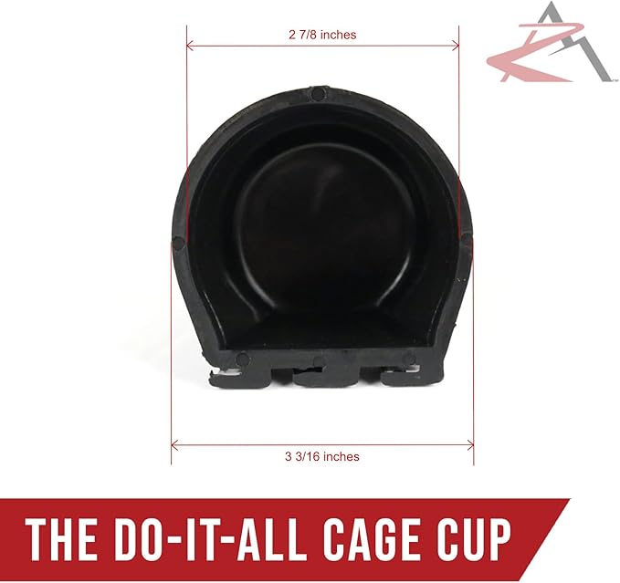 The ROP Shop 20-Pack - 8oz Black Cage Cup for Feed & Water for Poultry Ducks, Birds, Hamsters