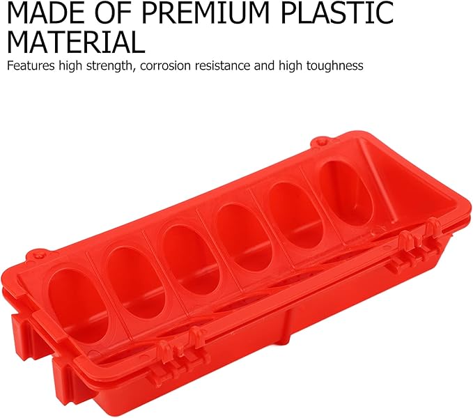 Automatic Poultry Feeder, 12 Holes, Mess Proof, Hygienic Design, Easy Refill and Cleaning, for Chickens, Ducks, Pigeons, Waste Reduction