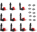 Jeanoko Chicken Water Feeder Nipples,10Pcs Automatic Rabbit Nipple Drinker Feeder Rabbit Waterer Poultry Watering System for Rabbits/Chickens 2.20x2.17x0.79in