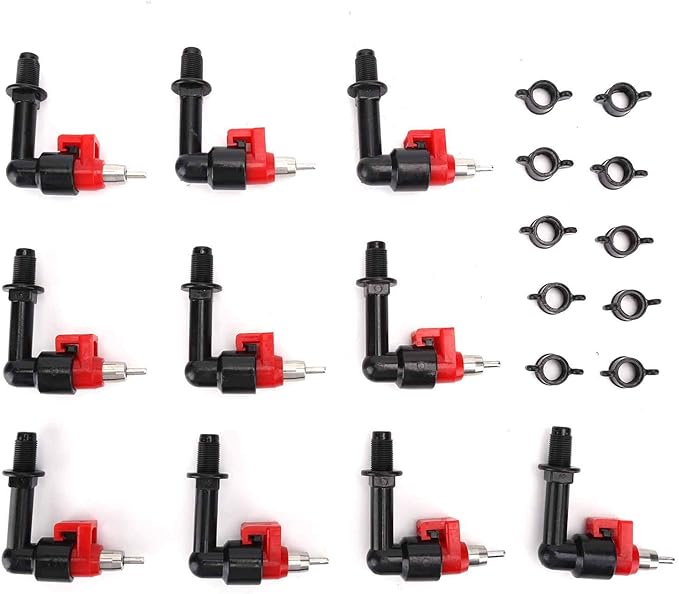 Jeanoko Chicken Water Feeder Nipples,10Pcs Automatic Rabbit Nipple Drinker Feeder Rabbit Waterer Poultry Watering System for Rabbits/Chickens 2.20x2.17x0.79in