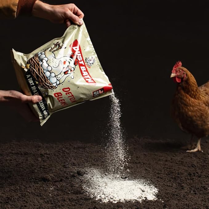 Chic Hens Dust Bath Additive Bio Char, Natural Premium Blend, Made in USA, Spa Treatment for Chickens