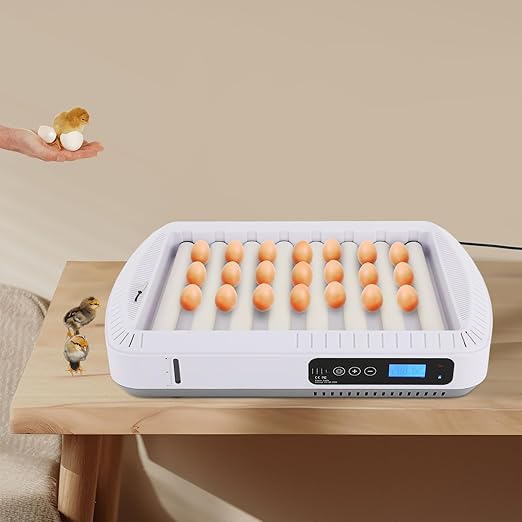Eggs Automatic Incubator, 95V 80W Fully Automatic Egg Hatching Incubator 35 Eggs Incubator Poultry Hatcher w/Automatic Turning & Temperature for Hatching Duck & Goose Eggs (35 Eggs)