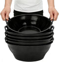 6Pcs Rubber and Plastic Feed Pan with Handle, 3 Gallon / 12 Quart Plastic Feed Pan Utility Horse Feed Bucket for Cats Dogs Goats Chicken Dust Bath Container Animal Feeding Watering Bowl