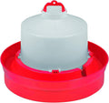 Little Giant® Deep Base Poultry Waterer | Chicken Waterer | Heavy Duty Plastic Water Container for Birds & Chicken | Plastic Stopper for No Leaks | 1 Gallon