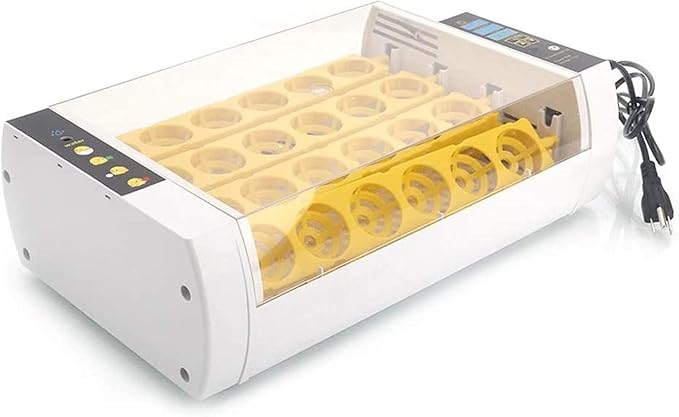 Egg Incubator, 24 Egg Incubator Automatic Turning Hatcher with Temperature Control Digital Poultry Brooder for Hatching Chickens Ducks Birds