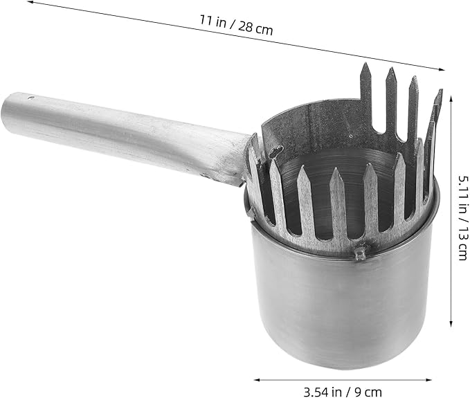 Metal Fruit Picker Tool, Stainless Steel Blueberry and Berry Picker Harvester Basket for Outdoor Farm Garden Hand Tool Fruit Tree Harvesting and Bonsai