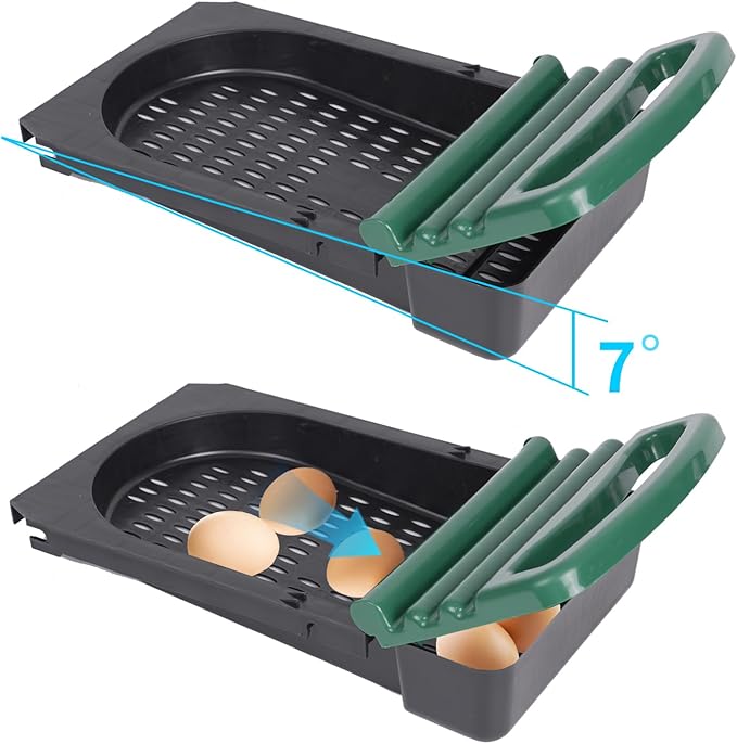 Chicken Nesting Box Tray, Plastic Laying Box Tray for Chicken Nest Boxes