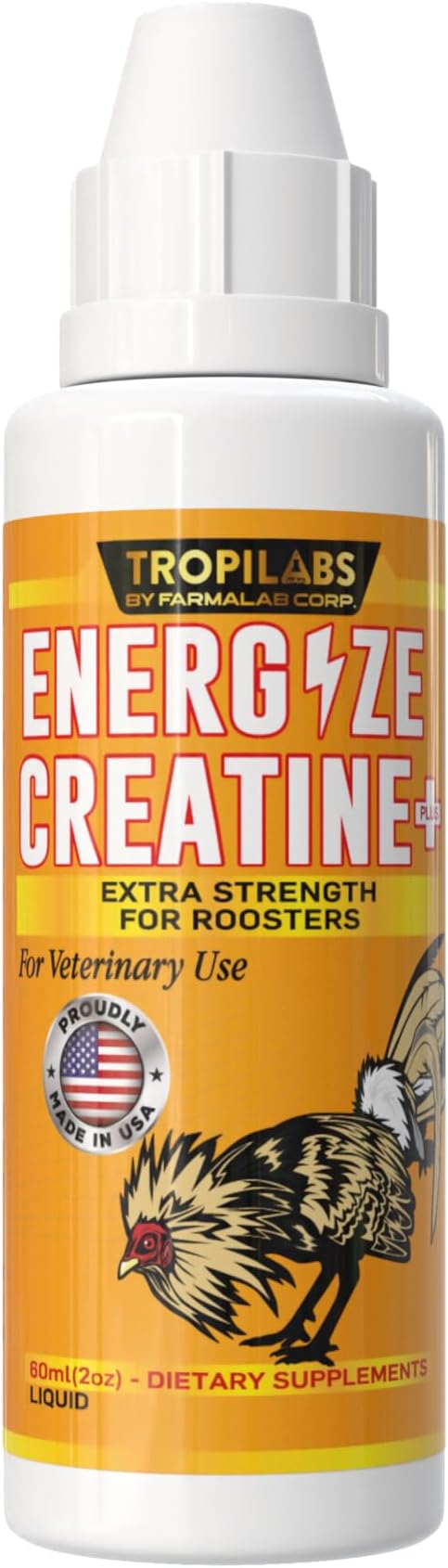FARMALAB Ener-Gize Energy Booster for Rooster Natural Multivitamin - Liquid 60 MLL