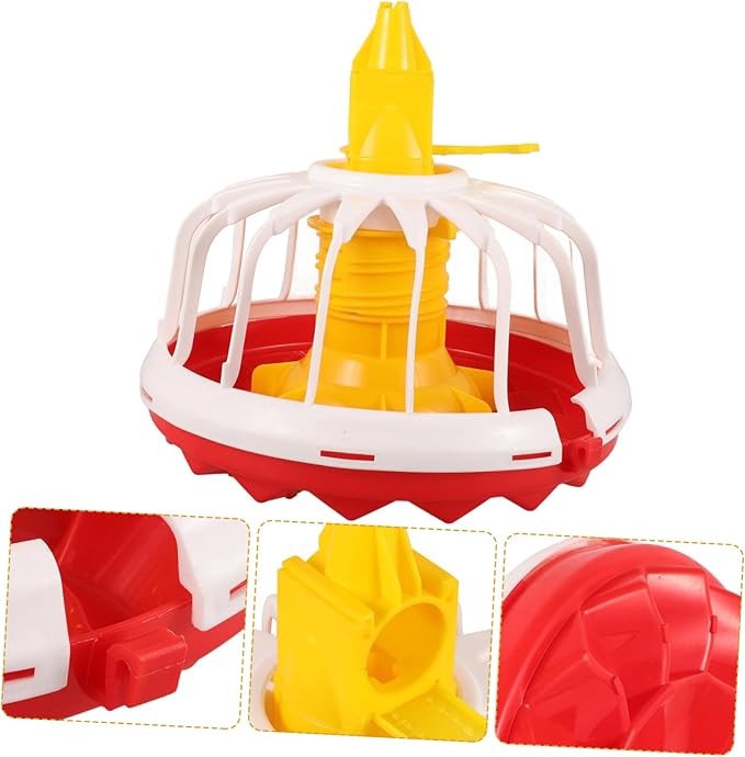 Hanging Chick Feeder Poultry Feeder for Chicken Duck Pigeon Large Capacity Food Container Automatic Feeding Tray
