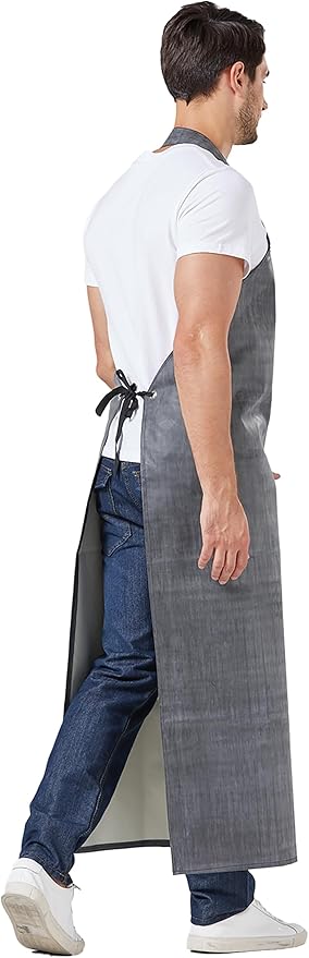 Nanxson Thick Rubber Waterproof Apron，Chemical Resistant，Heavy Duty Apron Adjustable for Dishwashing, Gardening, Butchering