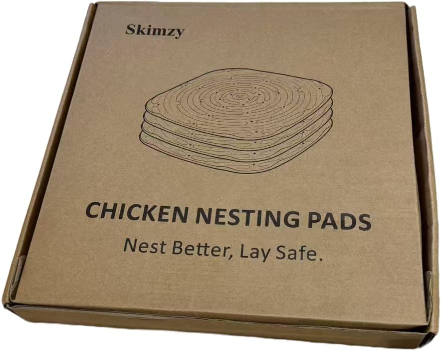 Chicken Nesting Box Pads, Washable Nesting Pads for Chicken Coop Bedding Nest Box Liners Reusable Nesting Pads for Laying Eggs Chicken Coop Accessories Grey 12''x12'' 6 Pictures Skimzy