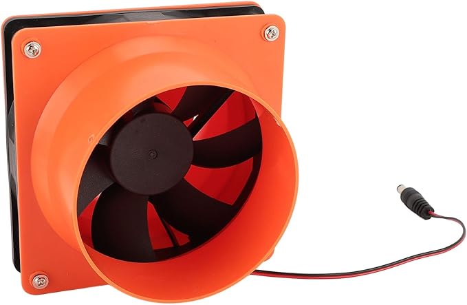 10W Solar Powered Exhaust Fan Kit with 5V Monocrystalline Silicon Solar Panel for Pet House Chicken Coop Ventilation