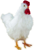 ZUCKER White Hen House Decoration | Farmhouse Decor | Chicken Statue Figurine