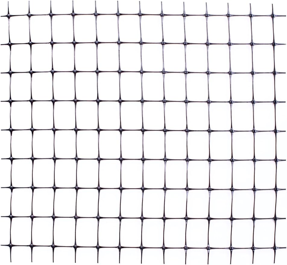 Tenax Deer Netting - Heavy Duty, 7ft Netting for Gardens - 7 Ft x 100 Ft - Black Polypropylene