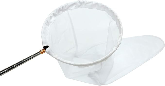 RESTCLOUD Insect and Butterfly Net with 14" Ring, 32" Net Depth, Handle Extends to 59 Inches