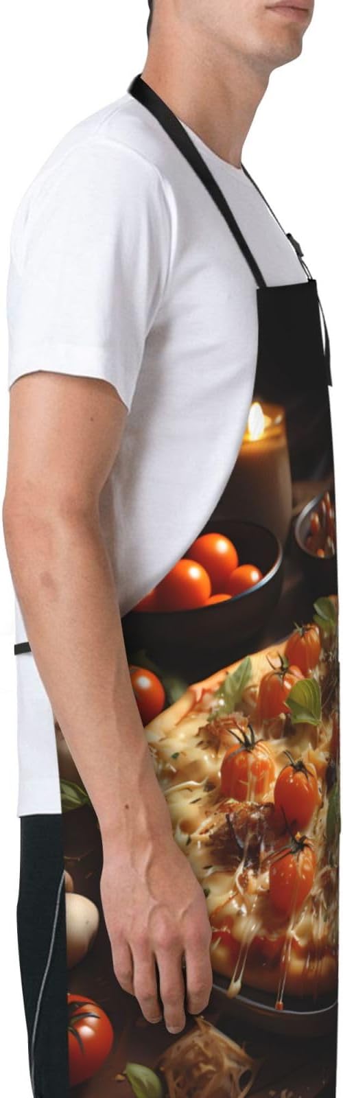 Tyrannosaurus rex Heavy Duty Waterproof Apron with Pockets for AdultsResistant Grilling, Gardening, Painting
