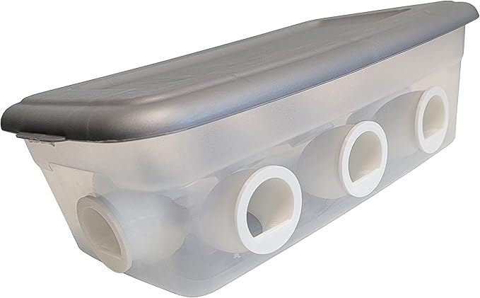 8 Port 6 Quart Quail & Chick Port Feeder NO Waste Feed Saver for Coturnix, Chicken