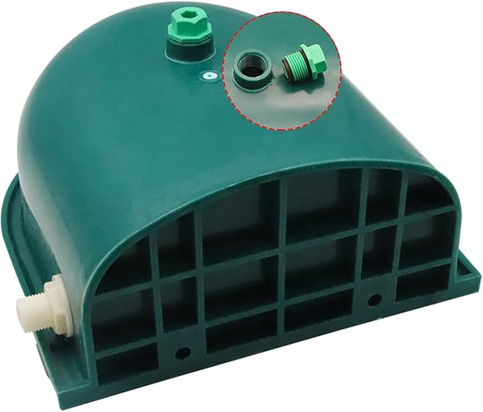 Plastic Automatic Water Bowl with Stainless Steel lid, Livestock Waterer for Cattle Horse Goat Sheep Dog, Water Trough Bowl with Float Valve (No Pipe)
