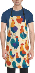 Serene Swan In Stream Adjustable Waterproof Apron Work Cooking Apron With Pockets For Men Women