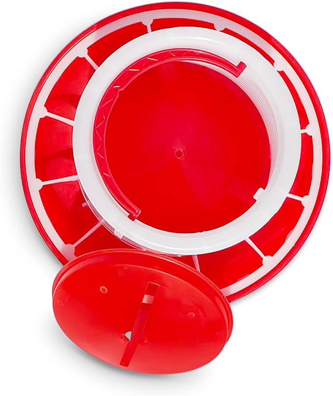 Chicken Waterer and Feeder Set | 1.5 Gallon Poultry Drinker and 11 Pound Feeder Combo | for Chickens, Ducks, Turkeys, Ducklings, Quail, Baby Chicks and More