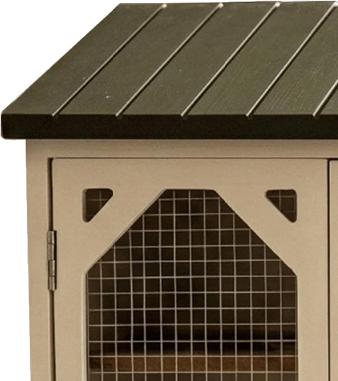Wooden Egg Storage Cabinet Holds - Farmhouse Storages Organizer Cabinet With Double Doors | Eggs Storage Box With Wire Mesh Window | Vintage-style Egg Holder Home Kitchen Pantry Cabin Coop Farm