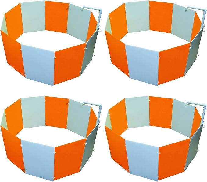 Farm Innovators 3700 Baby Chick Corral Starter Home Coop Kit with 10 Plastic Panels and Adjustable Brooder Lamp Hanger for Up To 15 Chicks (4 Pack)