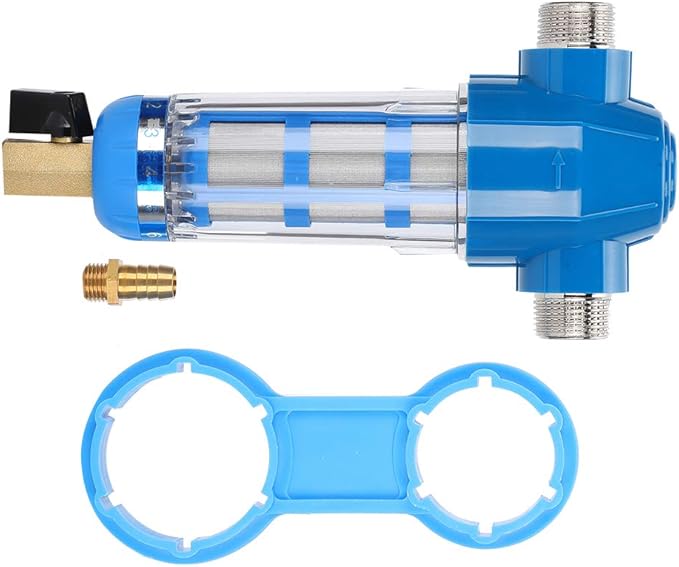 Farm Poultry Livestock Water Filter High Density Chicken Automatic Drinker Filter Strainer for Poultry Drinking Water System Plastic Stainless Steel Pre Filtration Accessory