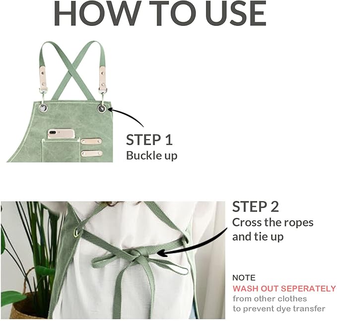 carrotez Adjustable Over sized Plus Size Canvas Apron with Pockets Men and Women Aprons