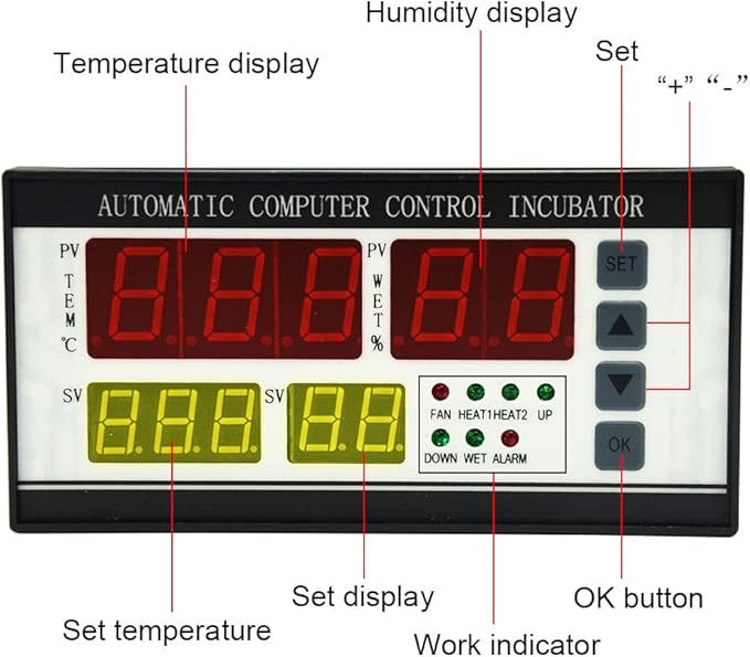 Automatic Control System for Egg Incubator Machine and Temperature and Humidity Control Machine (XM-18ZP)