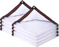 Clear Tarp Waterproof with Grommets 10x10-2Piece,Heavy Duty PVC Vinyl Tarps Cover,Transparent Tarpaulin Large (Small) for Outdoor/Camping/Plant/Garden/Chicken Coop/Cat Litter