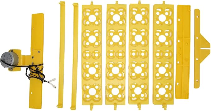 Egg Incubator Tray, Multifunction Automatic Egg Turner Incubator Tray Eggs Automatic Egg Turner Turning Tray for 16 Duck Eggs 16 Eggs 72 Quail Eggs Incubation (DC12V)