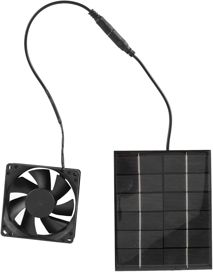 Solar Fan Kit Solar Panel Powered Exhaust Fan Solar Exhaust Fan Ventilation Fan for Greenhouse Chicken Coop