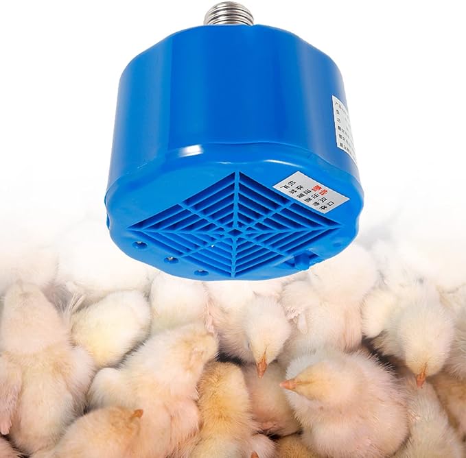 Topyond Cultivation Heating Lamp Thermostat,Chicken Coop Heater,Solar Powered, Thermostat Control, Safe & Efficient Heat for Poultry, Livestock, Birds,Dogs, for Coop, Barn, Farm