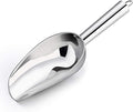 P&P CHEF Food Ice Scoop, Stainless Steel Scoop, Metal Candy Popcorn Flour Utility Scooper for Wedding Party Bar Kitchen Bath, Heavy Duty & Dishwasher Safe, (8oz, 1Pc)