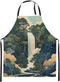 jejeloiu Cartoon Cats Apron for Women Men 26"x31"