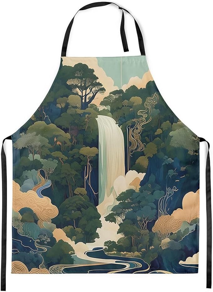 jejeloiu Cartoon Cats Apron for Women Men 26"x31"