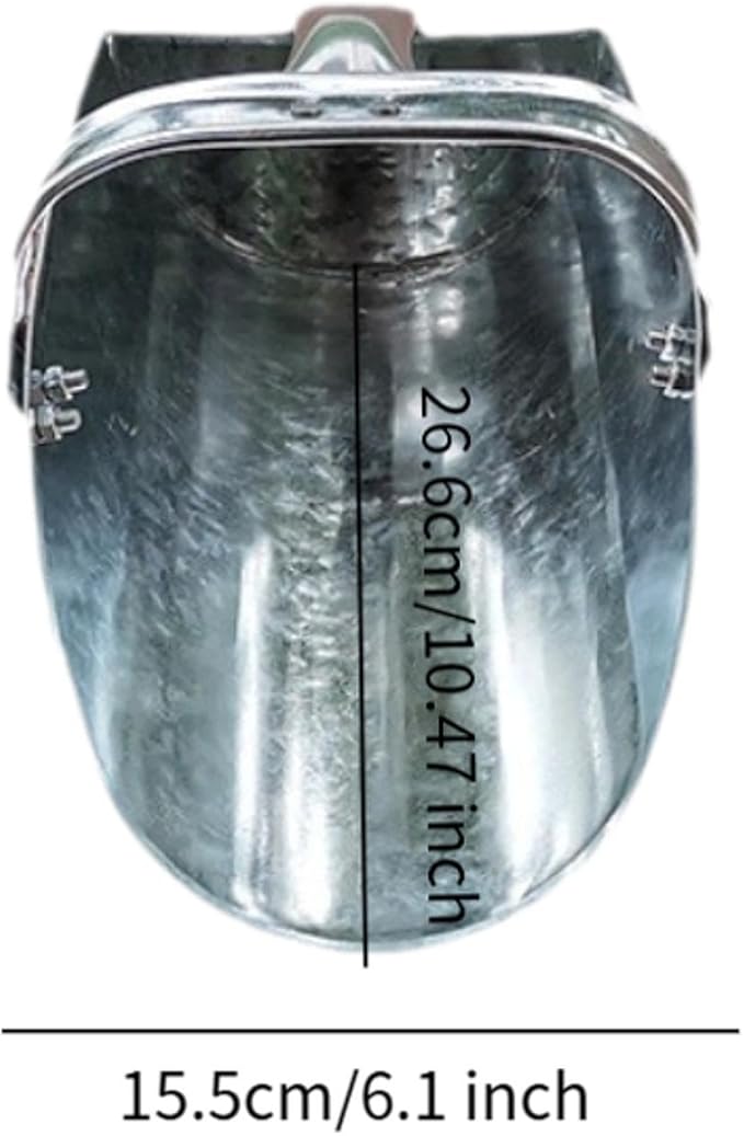Metal Feed Scoop with Ergonomic Handle for Livestock and Farm Animals