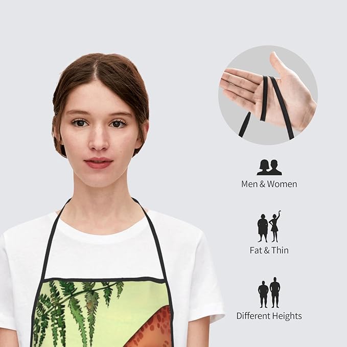 Apron Adjustable Waterproof Apron for Men Women Kitchen Cooking Baking Gardening Working Bib Apron