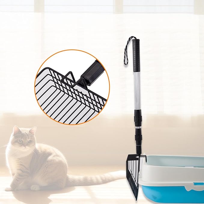 Chicken Coop Cleaning Tools - Stretchable Chicken Pen Rake, Chicken Litter Scoop | Chicken Coop Accessories, Poop Shovel for Separating Poop and Debris from Sand