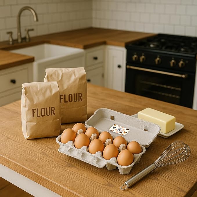 160 Pcs Farm Fresh Eggs Carton Labels, 4 x 2 Inch Rectangular Floral Printed Unwashed Eggs Labels Self-Adhesive Egg Packaging Stickers for Chicken Egg Box Container Farm Supplies