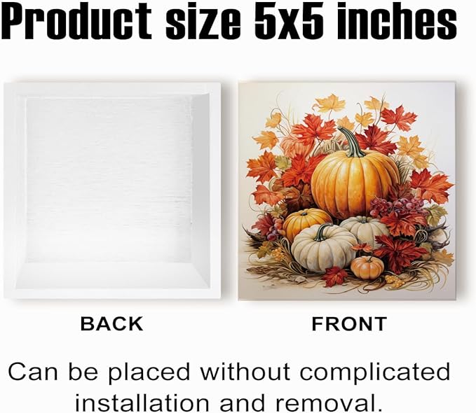 Fall Decorations for Home Farmhouse Office Bedroom Living Room, Pumpkins Decor, Fall Sign, Autumn Decor Wood 2401