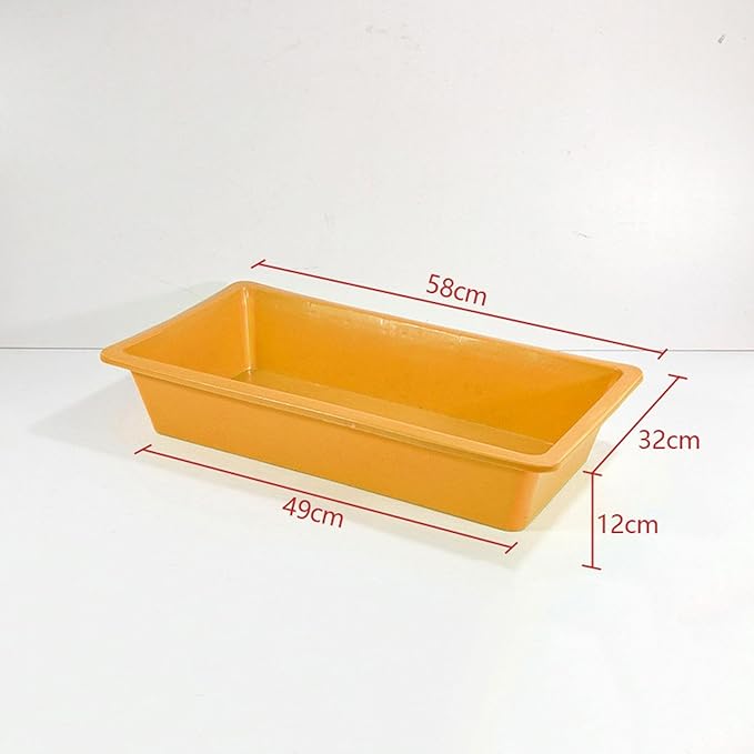 Livestock Feed Trough Storage Box Easy to Clean Multofunctional Feeder Toy Storage Bin for Cow Farm Animal Sheep Alpacas