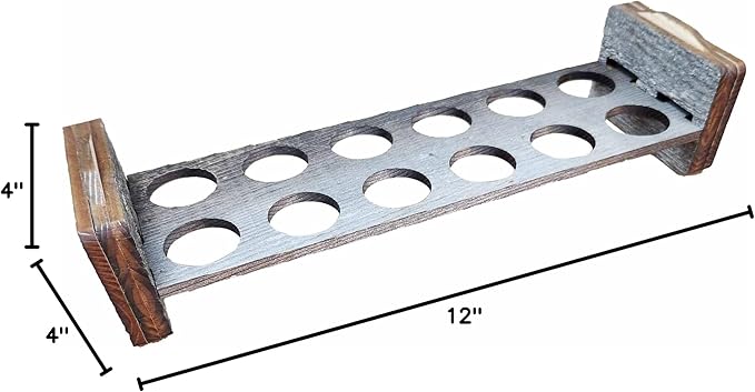Rockin' Wood Egg Holder Tray- Countertop Stackable Egg Rack For Fresh Eggs - Made in the USA with real rustic reclaimed wood - egg sorter - wood egg tray (Double Tray)