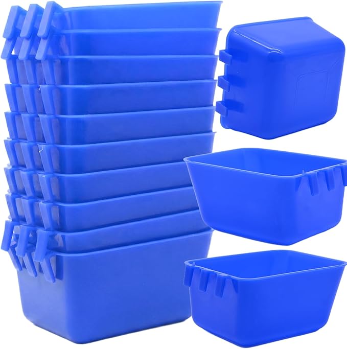10 Pcs 16 Oz Cage Cups Chicken Feeder Waterer Chicken Water Cups Rabbit Feeder